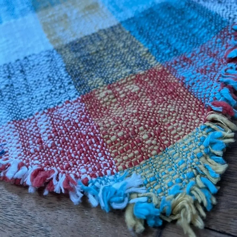 Threshold Cotton Multi-Color Woven Plaid Placemats 18